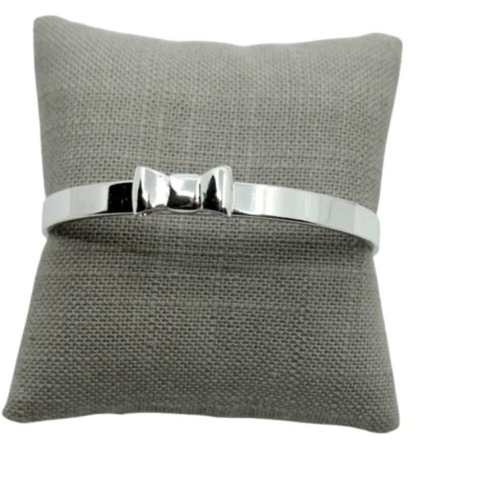 kate spade Silver Bow Bangle Bracelet - Picture 5 of 7
